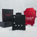 Sterownik Torp TC1000 w kolorze czerwonym – aluminiowy radiator, wysoka wydajność do 50 kW.