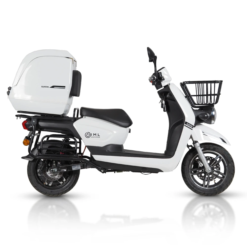 Skuter elektryczny CAGOO Delivery – biały – Kufer, który trzyma ciepło