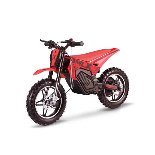 Cross elektryczny G-FORCE Junior 14/14 – kolor czerwony, ujęcie pod skosem z przodu
