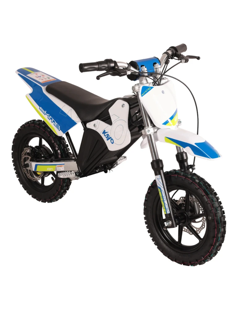 Pit bike elektryczny KAYO eKMB dla dzieci 800 W – Nauka jazdy krok po kroku